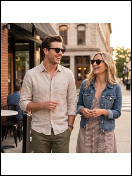 Plant-Based Bio-Acetate Round Sunglasses Polarized UV400